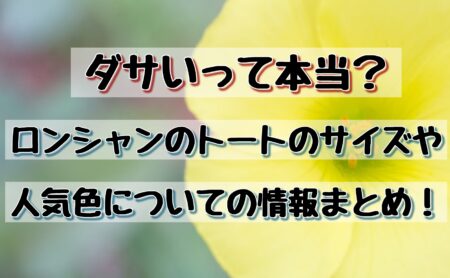 ダサいって本当 ロンシャンのトートのサイズや人気色についての情報まとめ ママと子供のナビサイト